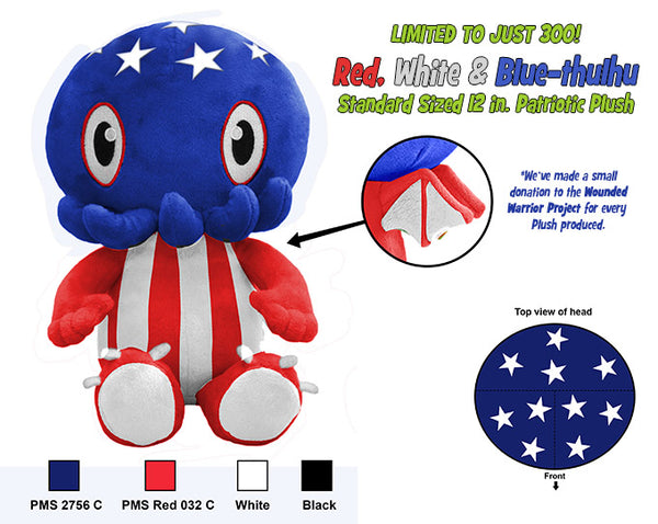 C is for Cthulhu Plush (Red, White & Blue) LIMITED EDITION