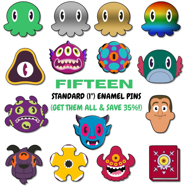 C is for Cthulhu Lovecraftian Enamel Pins (1")