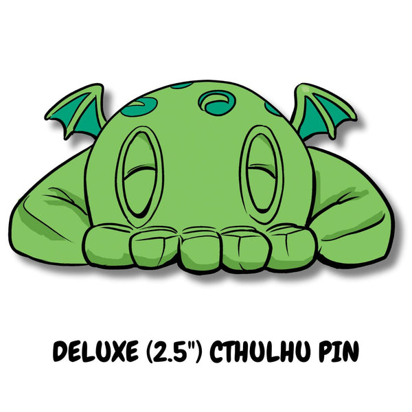 Deluxe Lovecraftian Enamel Pins (2.5")