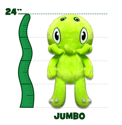 C is for Cthulhu JUMBO Plush (Green) [TWO FEET TALL!]