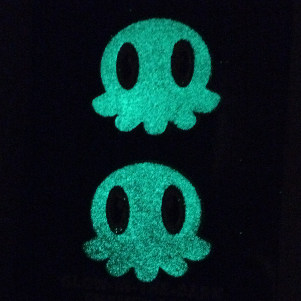 Glow-In-The-Dark C is for Cthulhu Enamel Pin Set