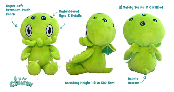 C is for Cthulhu Plush (Green)